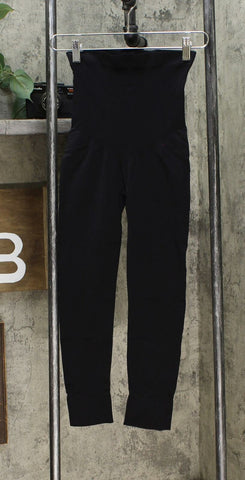 Rhonda Shear Women's Smooth Tootsie Seamless Shaping Leggings Black XL