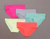 All In Motion Girls' 5 Pairs Microfiber Hipster Briefs
