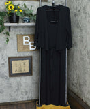 Colleen Lopez Plus Size 2-Piece Easy Knit Jumpsuit And Cardigan