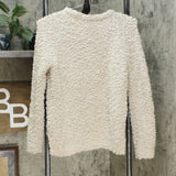 Hippie Rose Women's Junior Fit Textured High Low Sweater