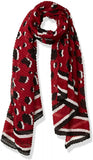 Calvin Klein Women's Leopard Pleated Scarf