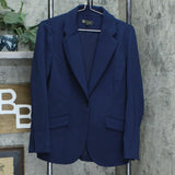 DG2 by Diane Gilman Women's Stretch Crepe Blazer Navy Small