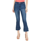 INC International Concepts Double-Ruffle Hem Curvy Ankle Jeans