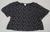 Ava & Viv Women's Plus Size Printed Soft Woven Short Sleeve Blouse Top