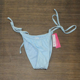 Xhilaration Juniors' Shirred Side-Tie High Leg Scoop Bikini Bottom 83363012