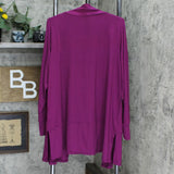 Comfort Code by Cuddl Duds Stretch Jersey Knit Open Front Cardigan