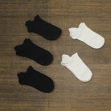 Peds 5-Pack Ultra Low No Show Tab Liner Athletic Socks Black / White