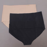 Rhonda Shear Women's 2 Pack Mesh Detail Panties Black/ Nude XL