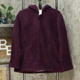 Denim & Co. Women's Sherpa Lined Hooded Zip Front Fleece Jacket