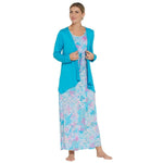 Carole Hochman Petite Heavenly Soft Lounge Sleepwear Cardigan Turquoise PM