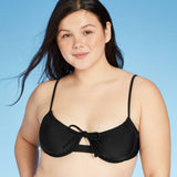 Xhilaration Women's Shirred Underwire Bikini Top