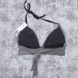 Shade & Shore Women's Textured Halter Bikini Top