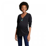 Isabel Maternity by Ingrid & Isabel Long Sleeve Shirred T-Shirt