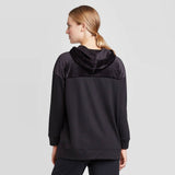 Prologue Women's Velour Paneled Hooded Sweatshirt
