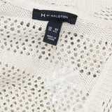 H by Halston Plus Size Draped Textured Knit Cardigan With Tassel Hem