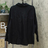 DG2 by Diane Gilman Plus Size Lightweight SoftCell Chambray Jacket Black 3X
