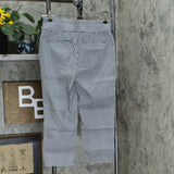 Belle by Kim Gravel Women's Citi Twill Gingham Print Cropped Pants