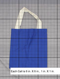 Bayside nEW USA MADE Cotton Tote Bag Blue 06081