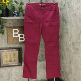 DG2 by Diane Gilman Women's Classic Boot Cut Jeans Plum 14