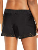Kona Sol Women's Laser Cut Swim Shorts Black Large