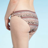 Xhilaration Women's Geo Stripes Strappy Sides Bikini Bottom