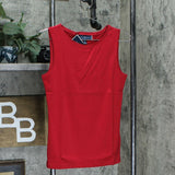 Karen Scott Petite Cotton Boat Neck Tank Top