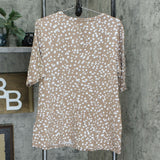 Isaac Mizrahi Live! Women's Appaloosa Dot Elbow Sleeve Knit Top