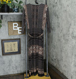 Attitudes by Renee Petite Como Jersey Printed Faux Wrap Maxi Dress