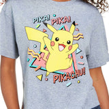Pokemon Women's Junior Fit Pikachu Cotton Graphic T-Shirt