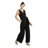 Xhilaration Women's Sleeveless V-Neck Wrap Knit Jumpsuit