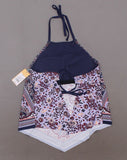Kona Sol Women's High Neck Tankini Swim Top