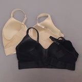 Rhonda Shear 2 Pack Mesh Back Detail Molded Cup Bras Dark Nude/ Black 3X