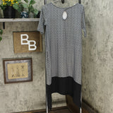 Cuddl Duds Women's Flexwear Elbow-Sleeve Rainbow Hem Lounge Dress