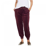 AnyBody Women's Petite Velour Jogger Pants