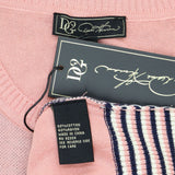 DG2 by Diane Gilman Women's Daisy Floral Short Sleeve Sweater