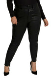 Good American Women's Good Legs Coated Ankle Skinny Jeans