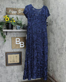 Alex Evenings Women's Rosette Embellished Lace A-Line Gown