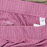 Cuddl Duds Women's Wide Rib Cropped Pants