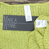 MarlaWynne Plus Size Crimp Yarn Tunic Sweater