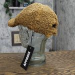 Apparis Rumi Faux Sherpa Shearling Baseball Hat Cap Camel Brown One Size