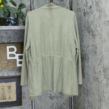 AnyBody Women's Plus Size Brushed Waffle Knit Waterfall Cardigan
