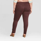 Universal Thread Womens Plus Size High Rise Jeggings Burgundy 16W