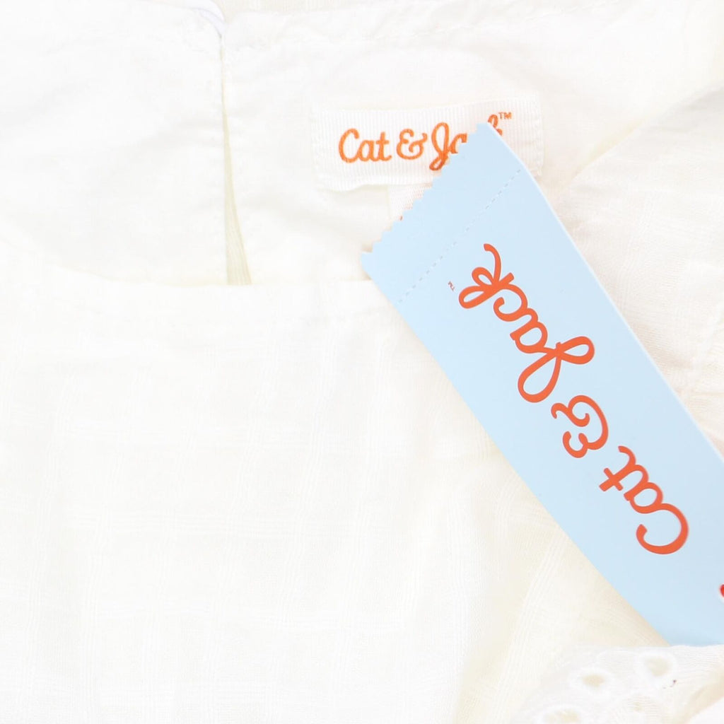 cat and jack maxi dress Cat & Jack Girls' Woven Short Sleeve Maxi Dress White L – Biggybargains