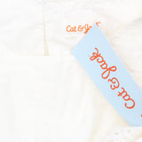 Cat & Jack Girls' Woven Short Sleeve Maxi Dress White L