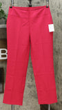DG2 by Diane Gilman Women's Petite Wrinkle Resistant Gabardine Wide Leg Trousers