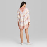 Wild Fable Women's Tie-Dye Long Sleeve Mock Neck Knit Dress With Pockets