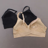 Rhonda Shear 2 Pack Molded Cup Bras With Mesh Back Detail Black Nude 3X