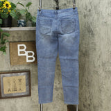 DG2 by Diane Gilman Embellished Distressed Anniversary Jeans Midtone 8