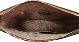 Kate Spade New York Top-Zip Leather Crossbody Bag Warm Gingerbread Brown