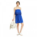 Xhilaration Women's Crochet Trim Flounce Top Sleeveless Sundress